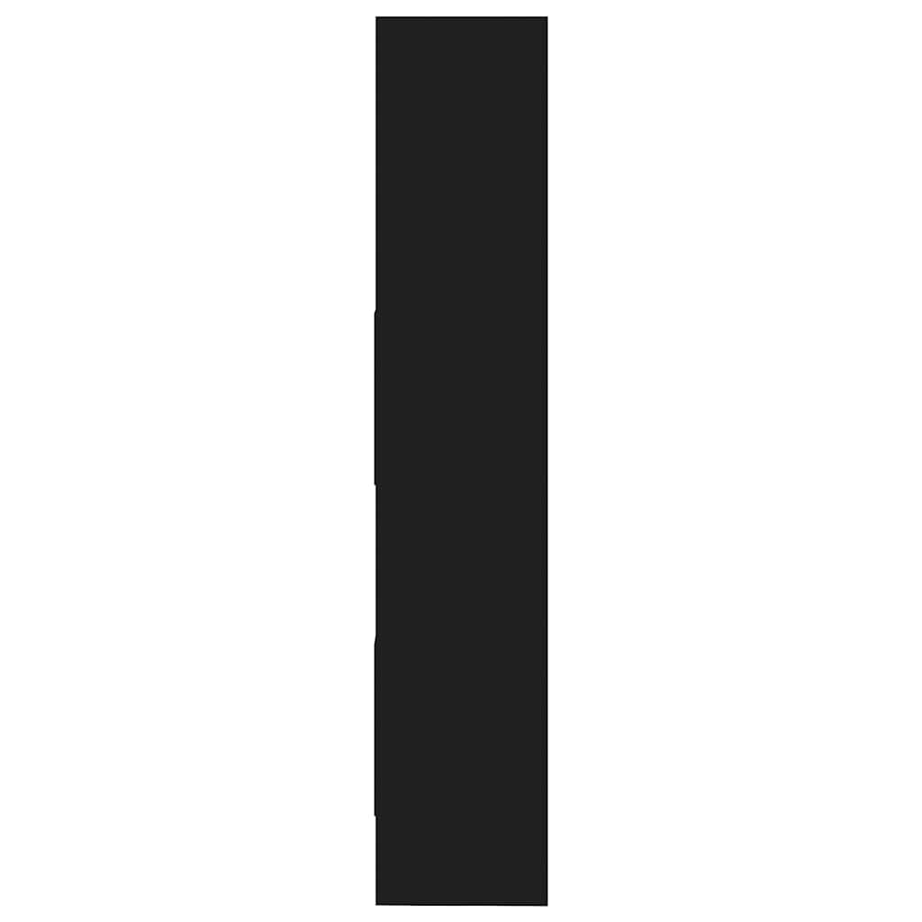 Book Cabinet Black 60x35x180 cm Engineered Wood